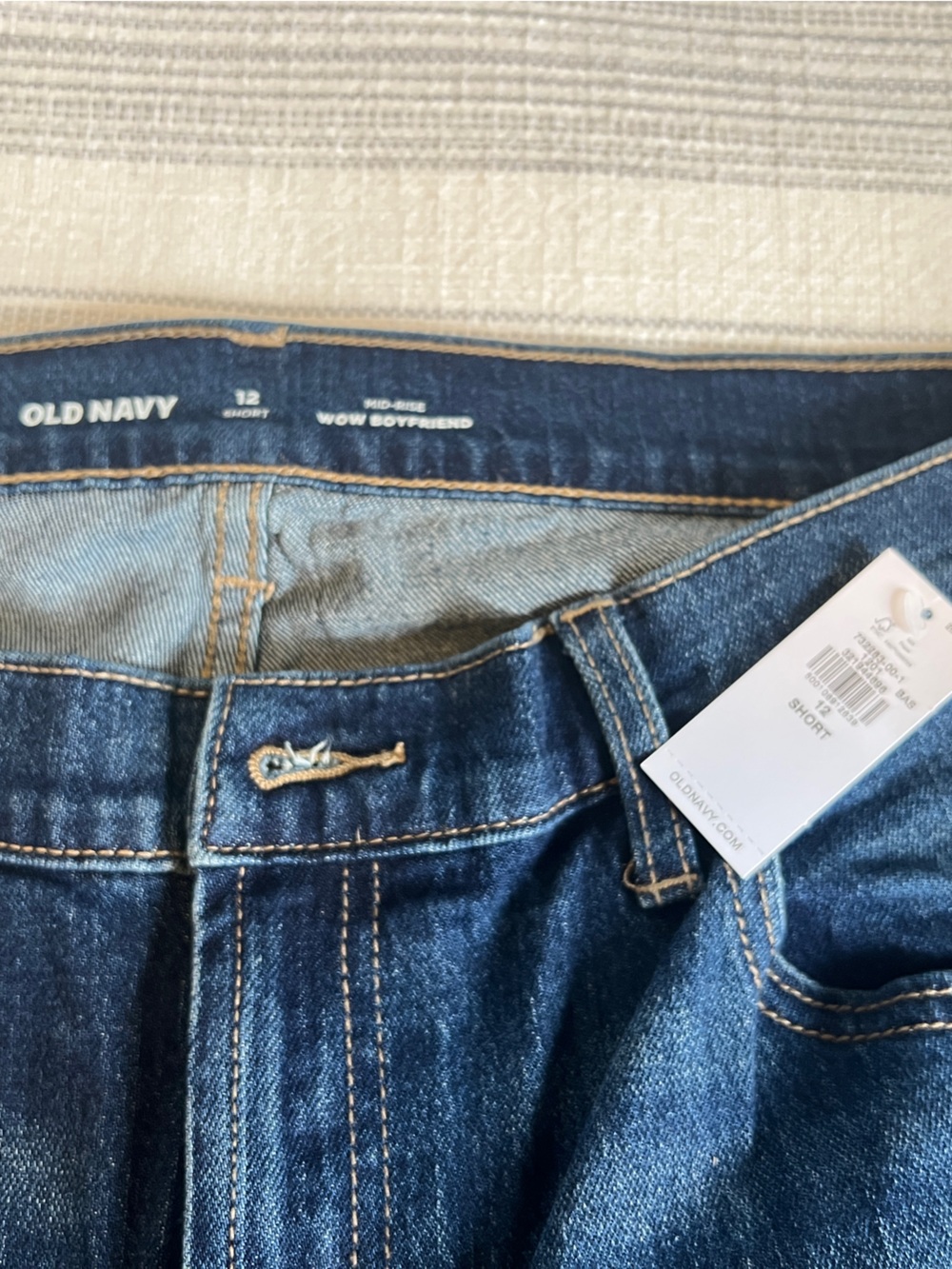 Old Navy Women’s WOW Dark Blue Boyfriend Jeans
